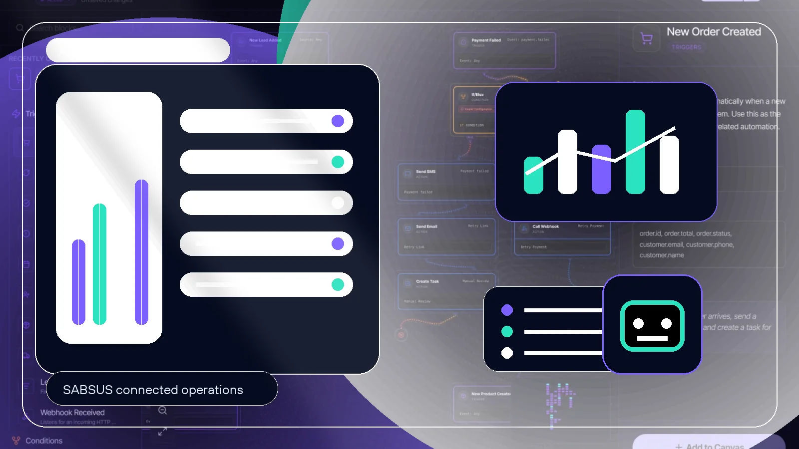 SABSUS automation workflow and field mapping interface