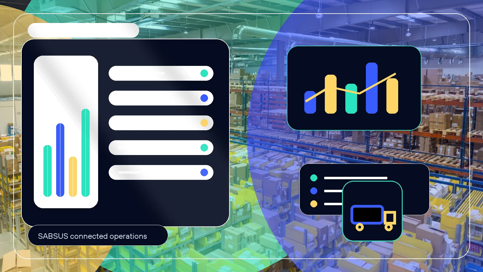 Delivery management CRM connected to orders and customers