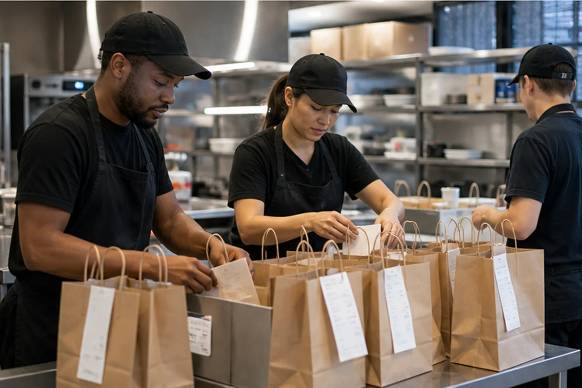 Restaurant kitchen production workflow