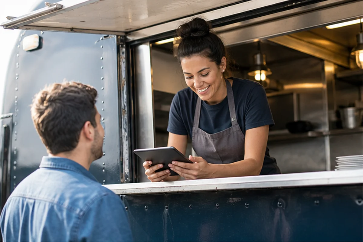 Mobile point of sale working in a field environment