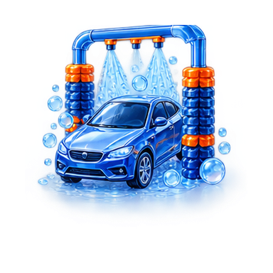 Стеклянная иконка: Автомойка
