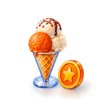 Стеклянная иконка: Кафе-мороженое