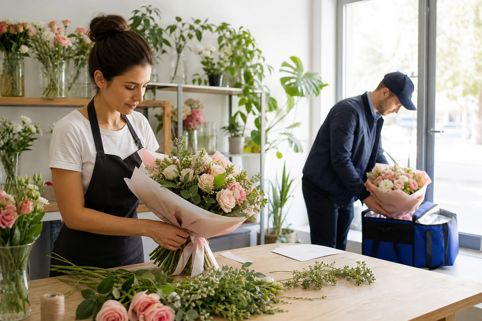 Flower Shop operations with SABSUS