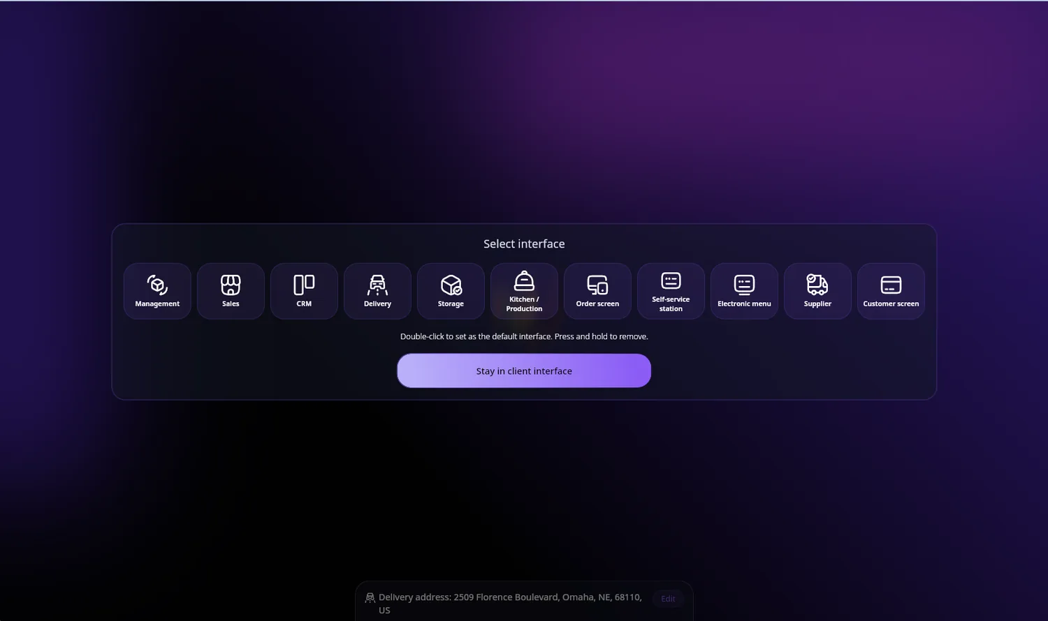 Interface selector — SABSUS